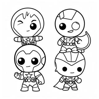 Urocze Chibi Avengers Kolorowanka 42931-35748