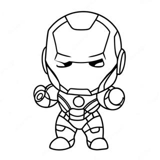 Urocze Chibi Iron Man Kolorowanka 42932-35749