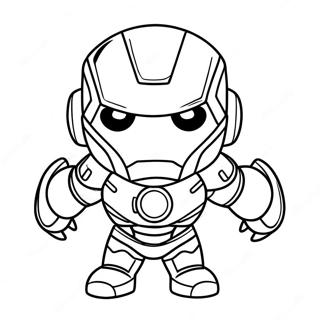 Urocze Chibi Iron Man Kolorowanka 42932-35750