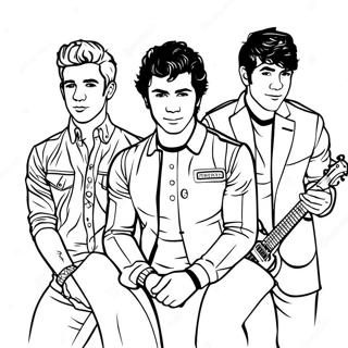 Logo Jonas Brothers Kolorowanka 42971-35790