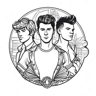 Logo Jonas Brothers Kolorowanka 42971-35792