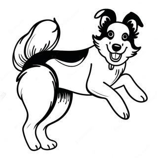 Kolorowanka Figlarnego Border Collie 43803-36440