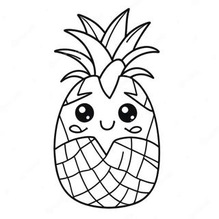 Uroczy Kreskowkowy Ananas Kolorowanka 4391-3541