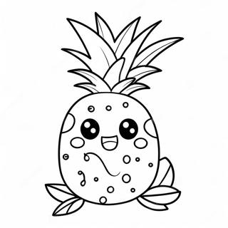 Uroczy Kreskowkowy Ananas Kolorowanka 4391-3542