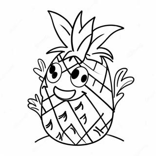 Uroczy Kreskowkowy Ananas Kolorowanka 4391-3543