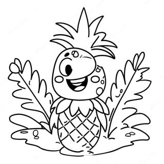 Uroczy Kreskowkowy Ananas Kolorowanka 4391-3544