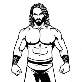 Seth Rollins Wwe Kolorowanki