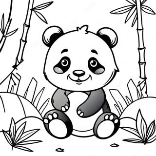 Kolorowanka Z Urokliwa Panda Wsrod Bambusow 44783-37225