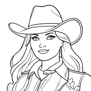 Kolorowanka Z Cowgirl Barbie 45633-37896