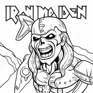 Kolorowanka Z Logo Iron Maiden 45923-38259