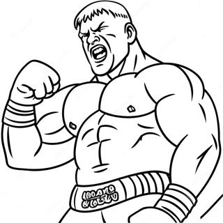 Kolorowanka Brock Lesnar W Akcji 46164-38450