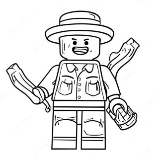 Kolorowanka Zabawnej Minifigurki Lego 46324-38584