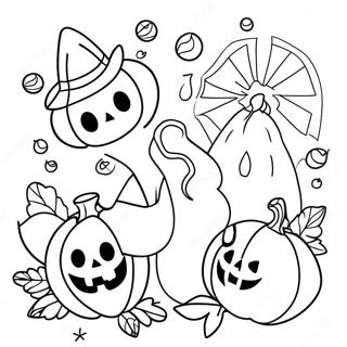 Kolorowanka Halloween Doodle Art 46383-38623