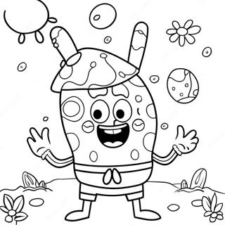 Kolorowanka Spongebob Na Wielkanoc 46453-38683