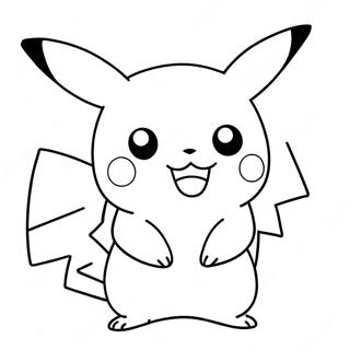 Kolorowanka Uroczy Pikachu Pokemon 46934-39058