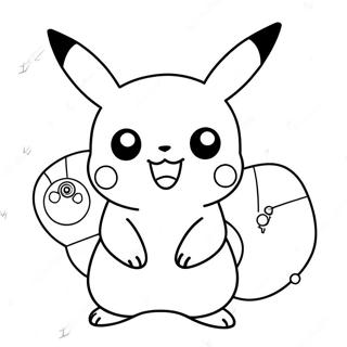 Kolorowanka Uroczy Pikachu Pokemon 46934-39059