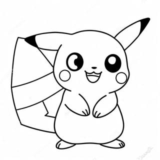 Kolorowanka Uroczy Pikachu Pokemon 46934-39060