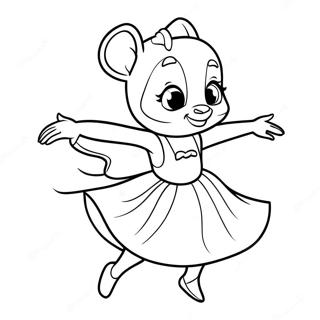 Angelina Ballerina Kolorowanki