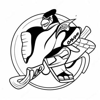 Kolorowanka Z Logo Pittsburgh Penguins 47013-39117