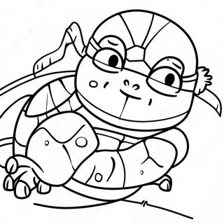 Zabawna Kolorowanka Z Twarza Ninja Turtles 47024-39135