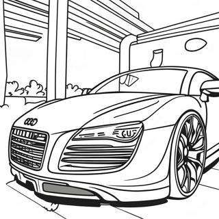 Audi R8 Kolorowanki