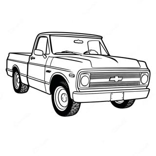 Kolorowanka Klasycznego Samochodu Chevy C10 47834-39772