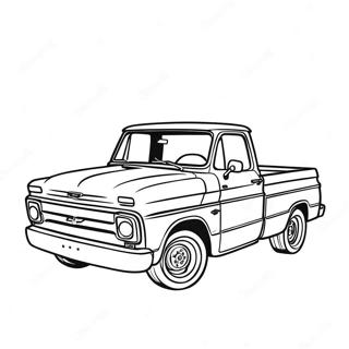 Kolorowanka Vintage Pickup Chevy C10 47835-39776