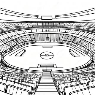 Kolorowanka Ekscytujacego Stadionu Pilkarskiego W Swietle Reflektorow 48065-39973