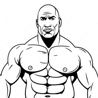 Kolorowanka Wwe Z The Rock 4811-3868