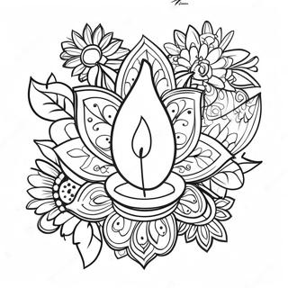 Kolorowe Lampiony Diwali Kolorowanka 482-388