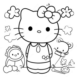 Kolorowanka Hello Kitty Z Przyjaciolmi 48955-40667