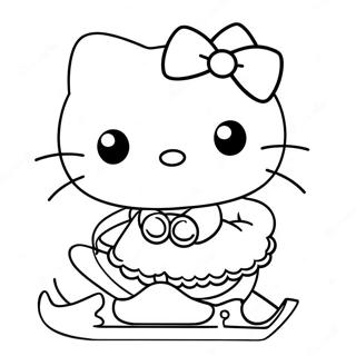 Kolorowanka Z Hello Kitty Na Lyzwach 49204-40859