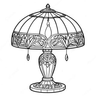 Elegancka Lampa Tiffany Do Kolorowania 49545-41123