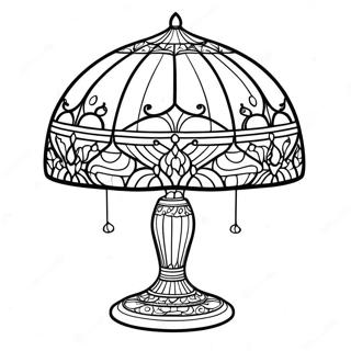 Elegancka Lampa Tiffany Do Kolorowania 49545-41124