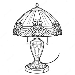 Elegancka Lampa Tiffany Do Kolorowania 49545-41337