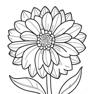 Kolorowanka Kwiatu Dahlia 49564-41349