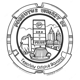 Kolorowanka Logo Uniwersytetu Purdue 49574-41151