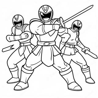 Kolorowanka Power Rangers Samurai 51214-42664