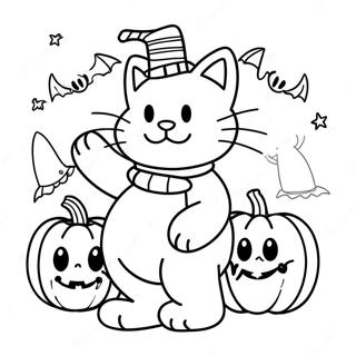 Kolorowanka Garfield Na Halloween 51434-42846