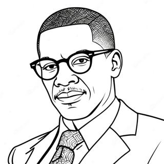 Malcolm X Kolorowanki