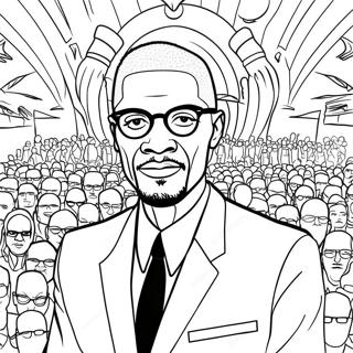 Kolorowanka Inspirujaca Mowa Malcolm X 51895-43208