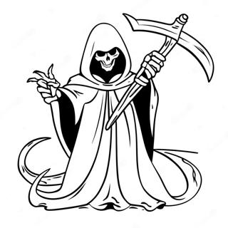 Zlowrogi Demon Grim Reaper Z Kosa Kolorowanka 52136-43385