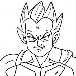 Majin Vegeta Kolorowanki