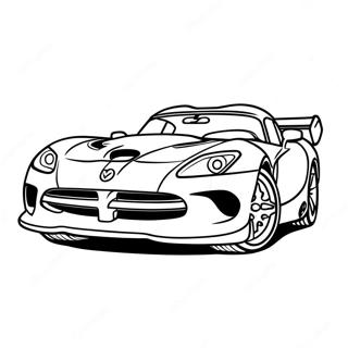 Kolorowanka Sportowego Samochodu Dodge Viper 52446-43626