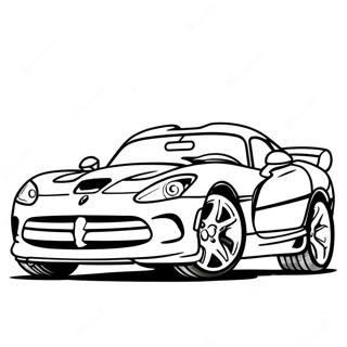 Kolorowanka Sportowego Samochodu Dodge Viper 52446-43627