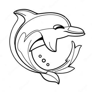 Kolorowanka Z Logo Miami Dolphins 5262-4218