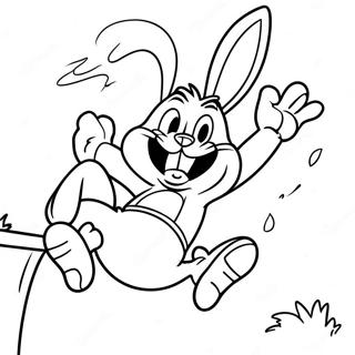 Kolorowanka Bugs Bunny Dunkujacy 532-425