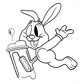 Kolorowanka Bugs Bunny Dunkujacy 532-426