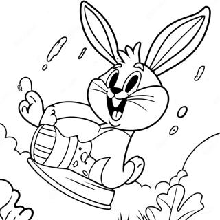 Kolorowanka Bugs Bunny Dunkujacy 532-427