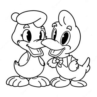 Donald I Daisy Kaczka Kolorowanki